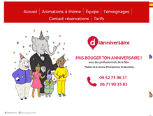 Tablet Screenshot of dianniversaire.com
